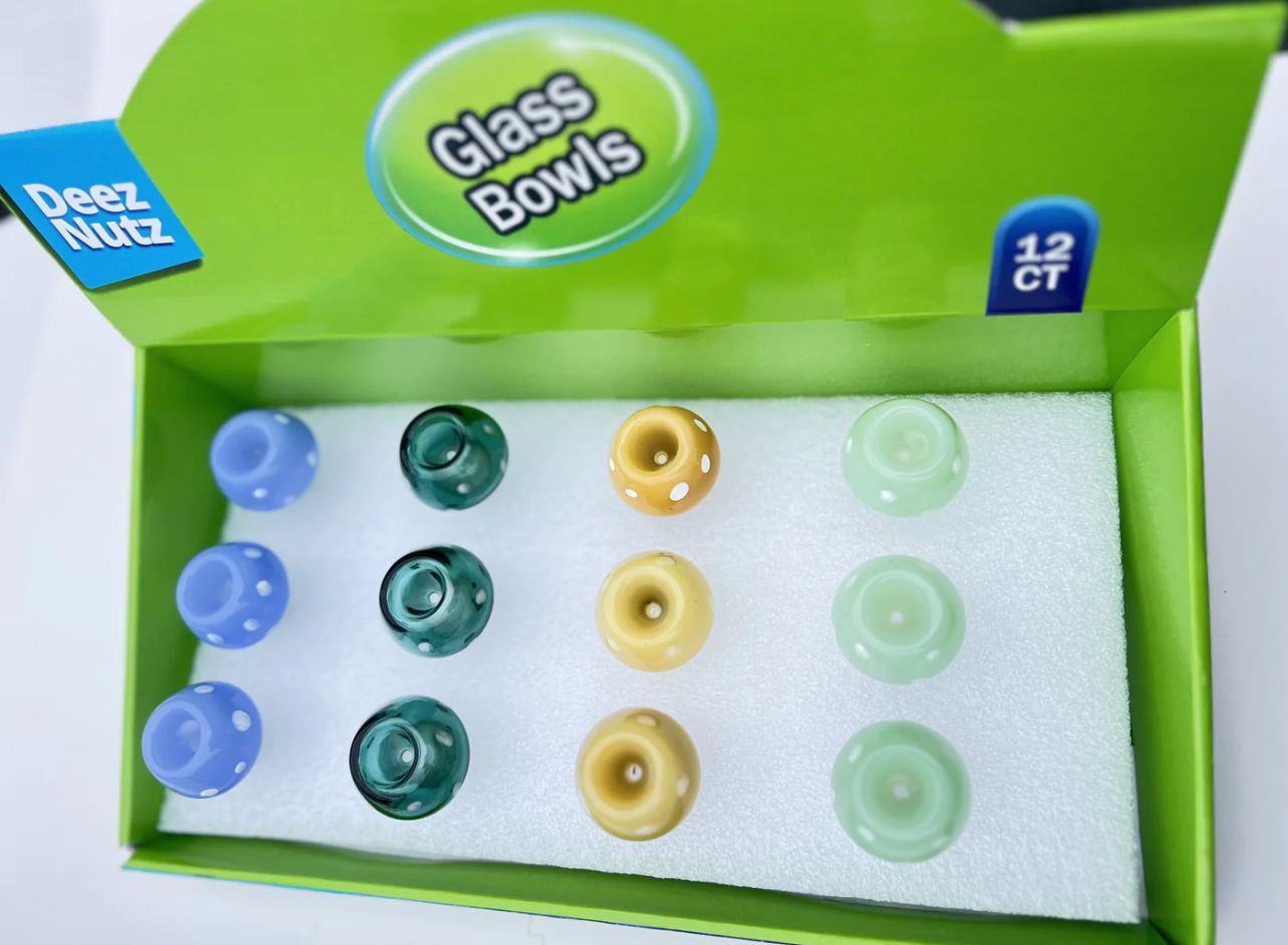 Deez Nutz glass bowls